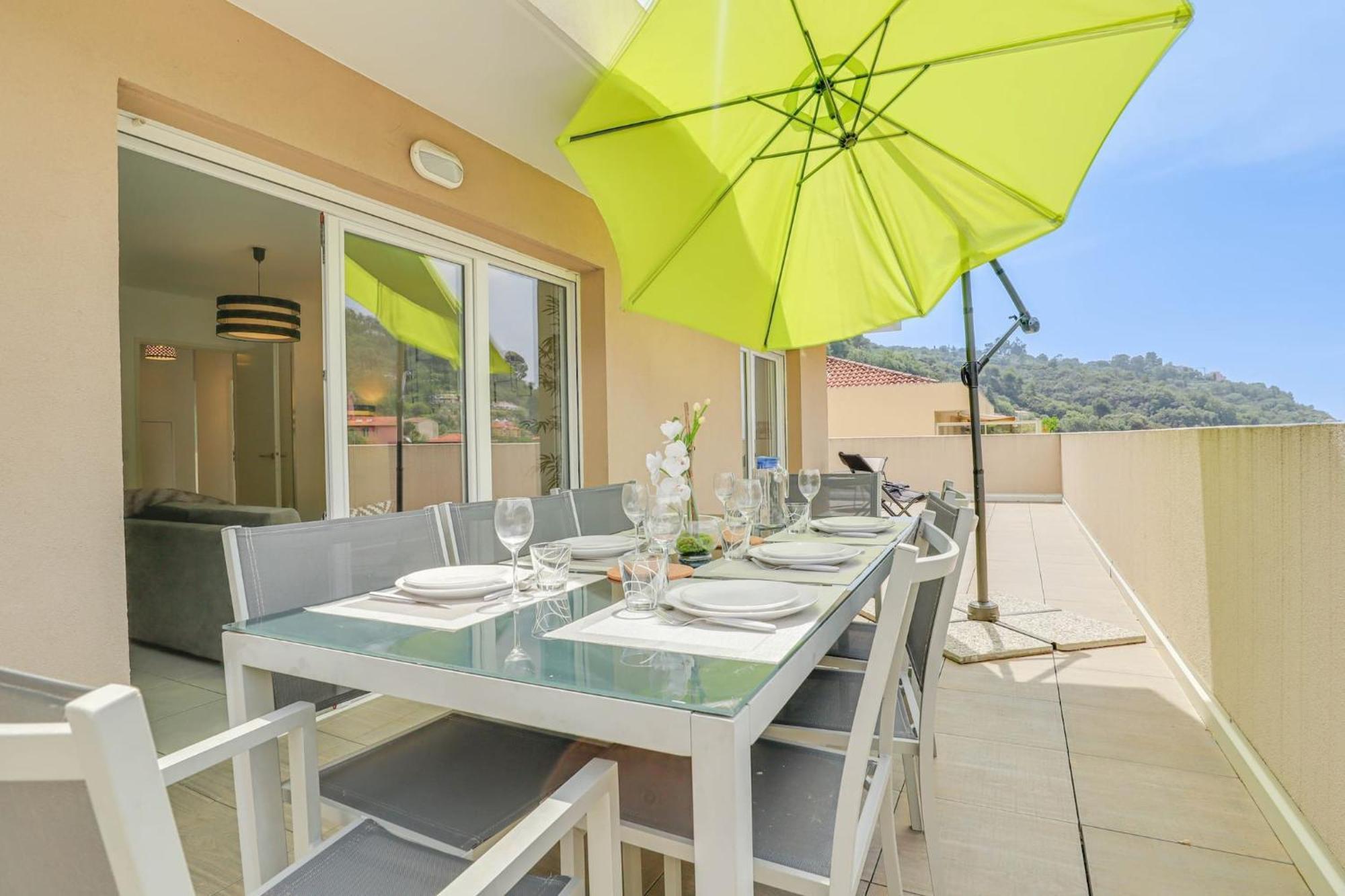 Spacieux Rooftop Parking, Terrasse Ensoleillee Menton Kültér fotó