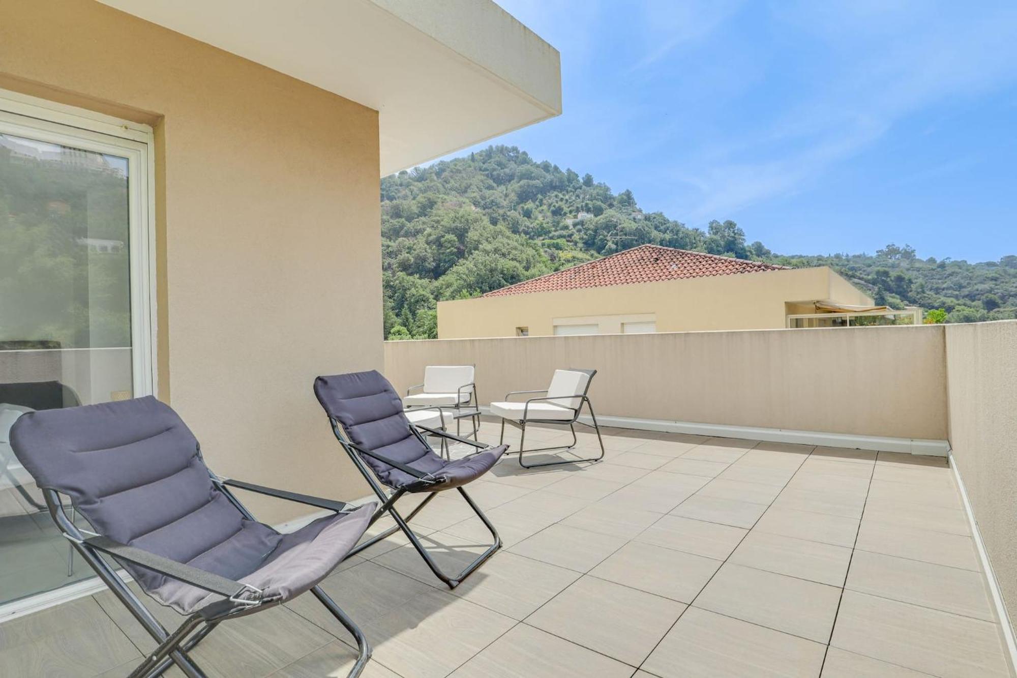 Spacieux Rooftop Parking, Terrasse Ensoleillee Menton Kültér fotó